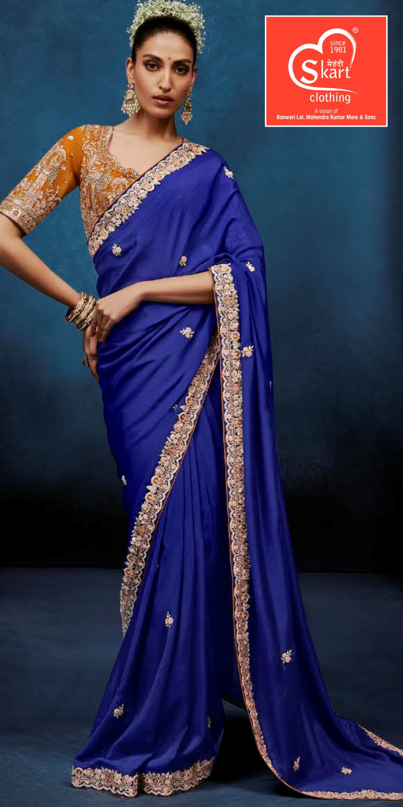 Premium Pure Chiffon Boutique Work Saree with Designer Blouse - View 2