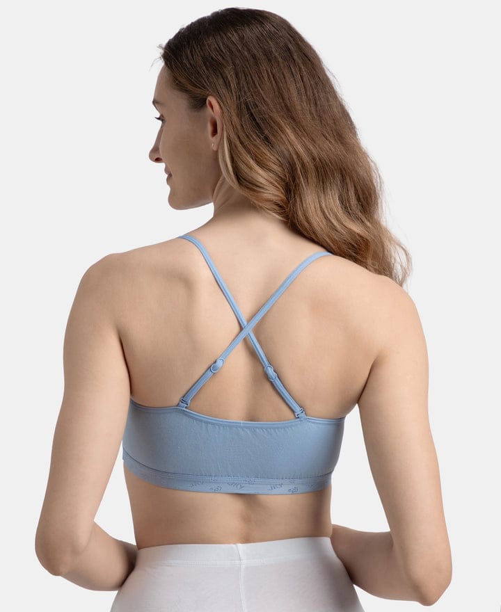 Jockey 1351 Women's Cotton Stretch Camisole Bra – Wire-Free Adjustable Strap Bra - View 3