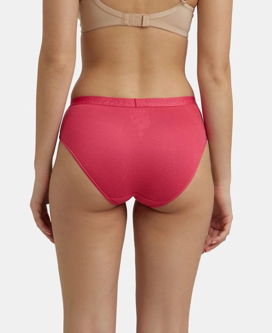 Jockey 3001 Women's Cotton Stretch Bikini Panty – Soft Mid-Rise Everyday Innerwear - View 2