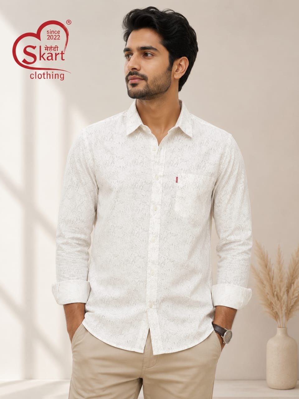 Levi's Men White Floral Print Casual Shirt - View 2