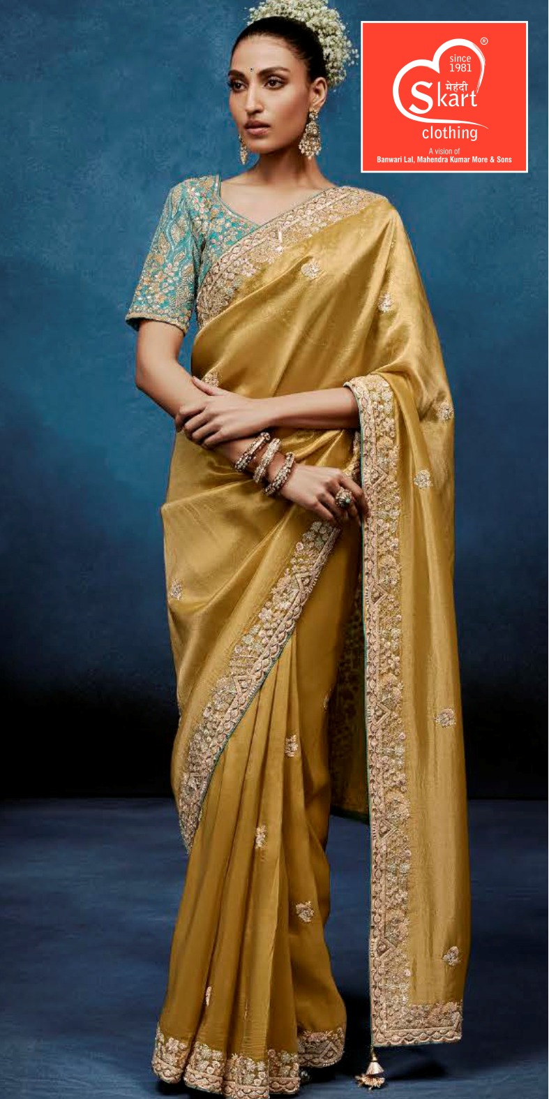 Premium Pure Chiffon Boutique Work Saree with Designer Blouse
